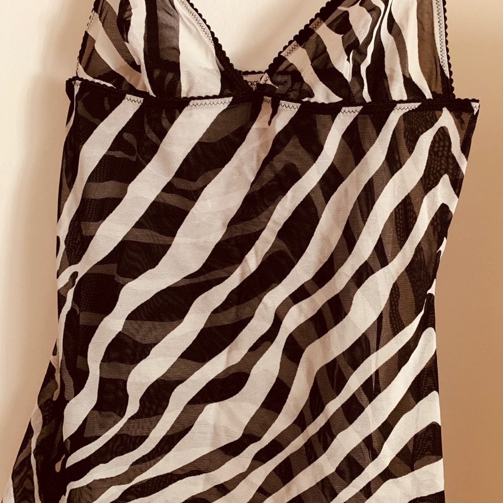 Dolce and Gabbana zebra print camisole